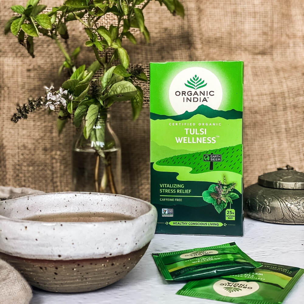 Tulsi Wellness Infusión Ayurvédica Organic India 25 bolsitas