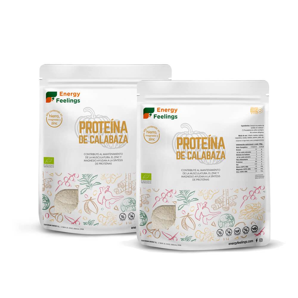Pack 2x Energy Feelings Proteína de calabaza ECO 1 kg