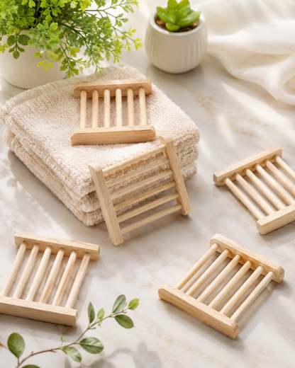 Jabonera de madera de regalo + 2 jabones sólidos de uva 100 G - Lismare_2
