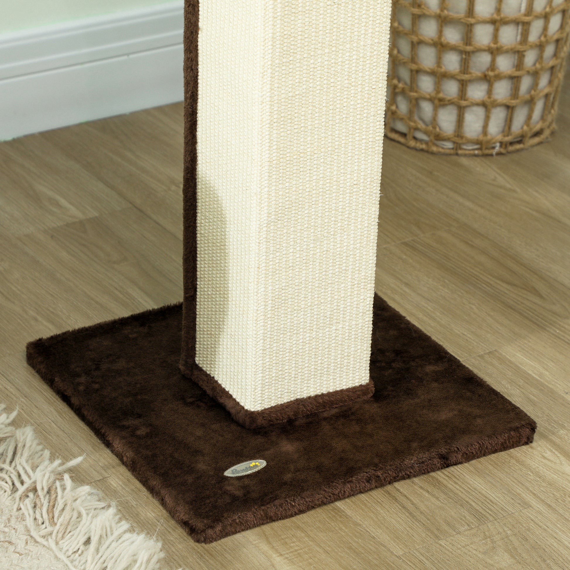 Pawhut Poste Rascador Para Gatos Altura 81 Cm Con Poste De Yute Y Bola Colgante_4