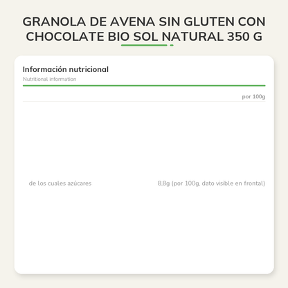 Información nutricional