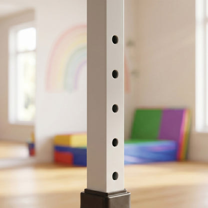 Homcom Barra De Gimnasia Para Niños De +3 Años Con Altura Ajustable 92-150 Cm_3