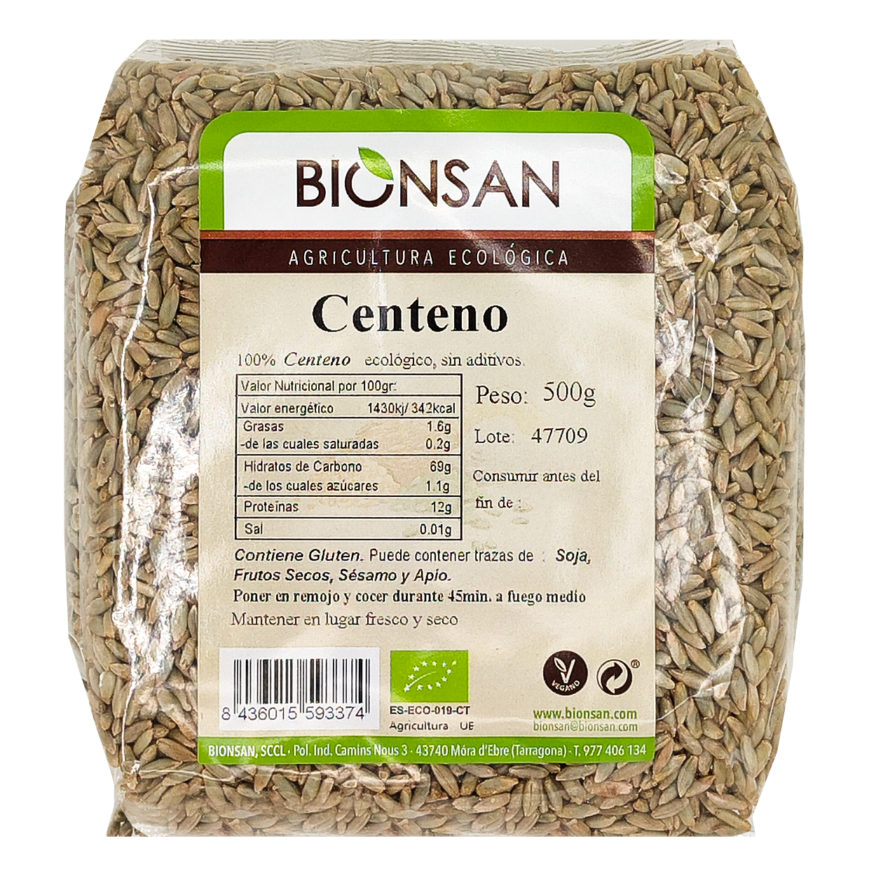Centeno En Grano Eco Bionsan 500gr_0