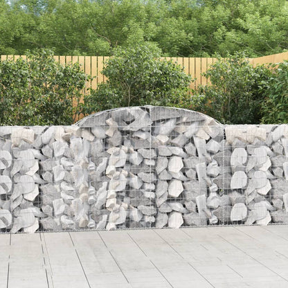 Cestas De Gaviones 9 Uds Forma De Arco Hierro 300x30x100/120 Cm_1