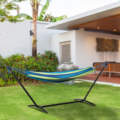 Outsunny Hamaca Con Soporte 310x117 Cm Hamaca De Camping Con Bolsa De Transporte_1