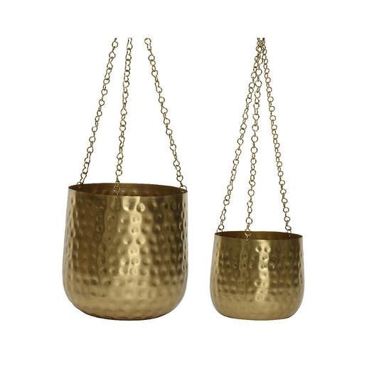 Macetero Colgante Oro 21cm_0