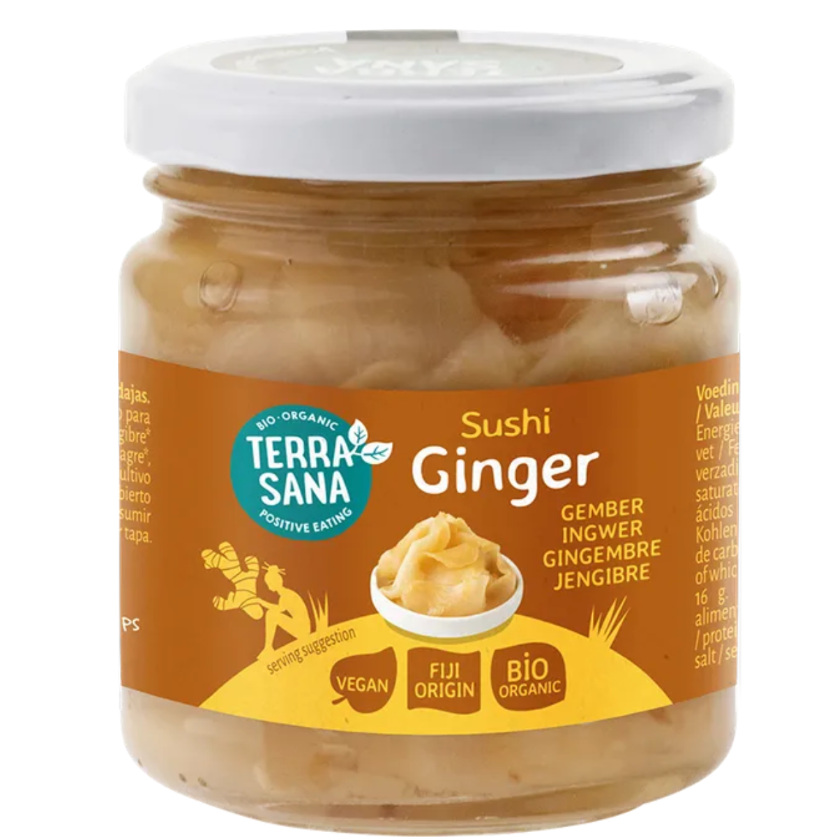 Jengibre para sushi Terrasana 190 g
