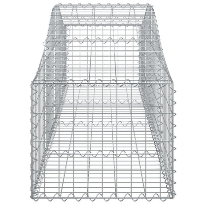 Cestas De Gaviones 25 Uds Forma De Arco Hierro 200x50x40/60 Cm_4