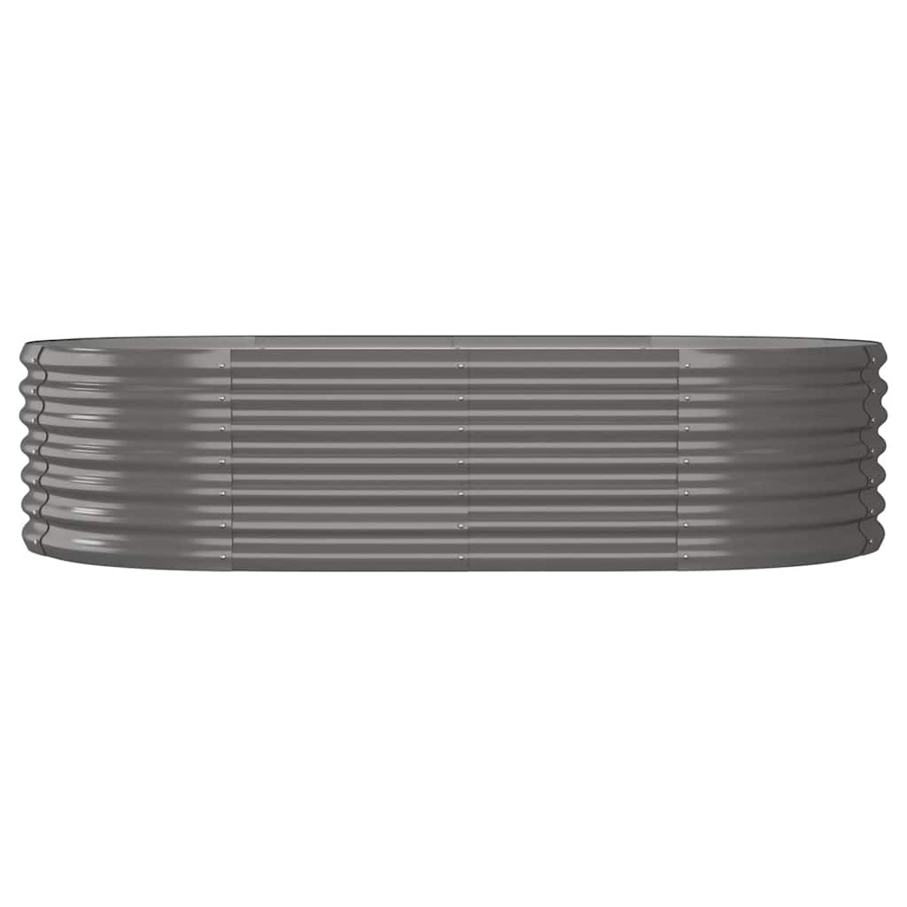 Jardinera Arriate Acero Galvanizado Gris 152x80x36 Cm_2
