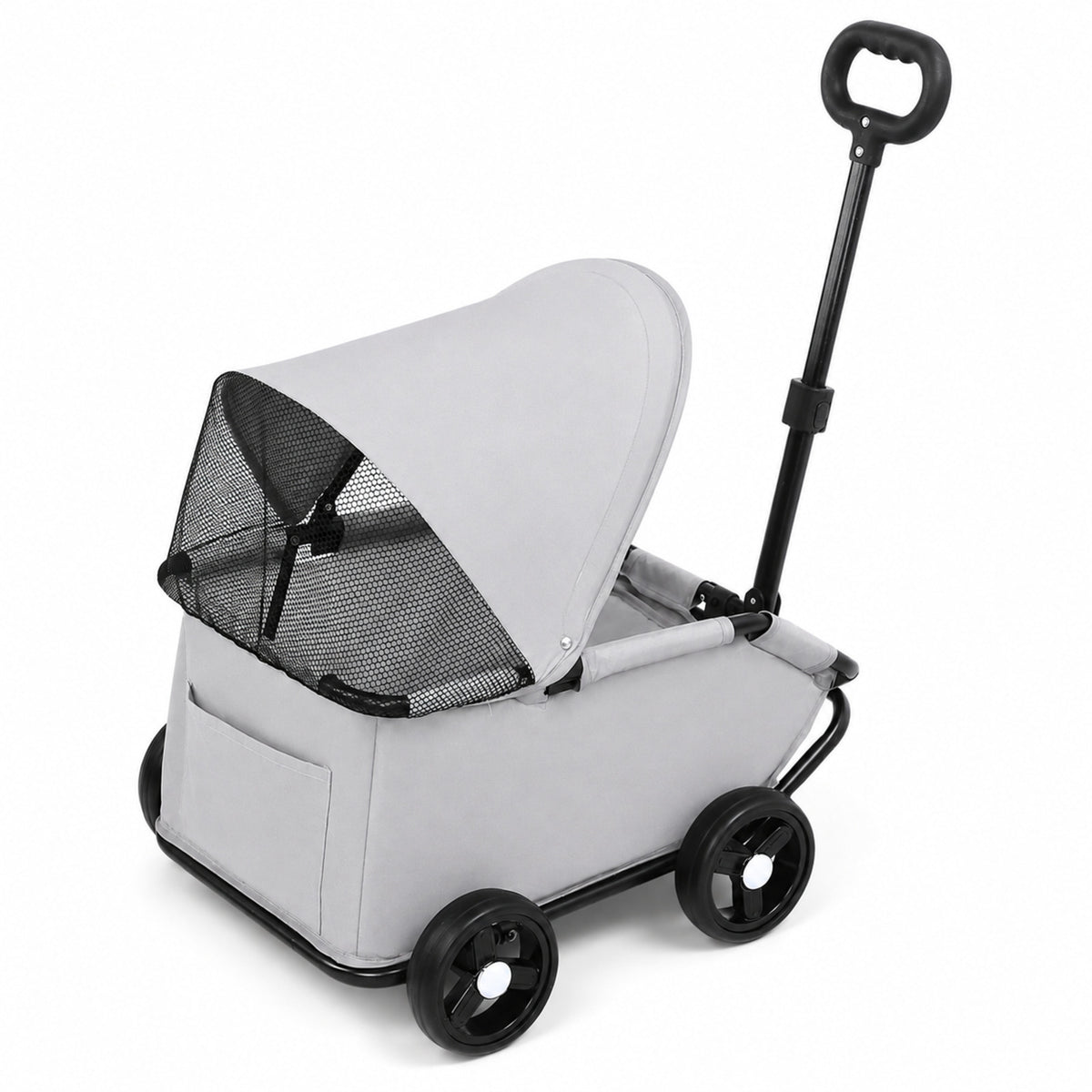 Carrito Plegable Mascotas 83x54x45cm Nyana Pets | Carro Para Perro O Gato | Transportin Perro | Capota Transpirable_0