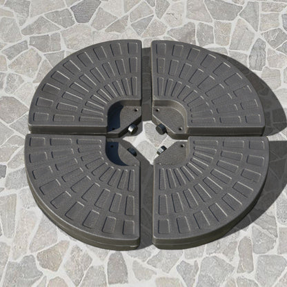 Outsunny Base Para Sombrilla 4 Partes Rellenable De Arena Y Agua Desmontable_1