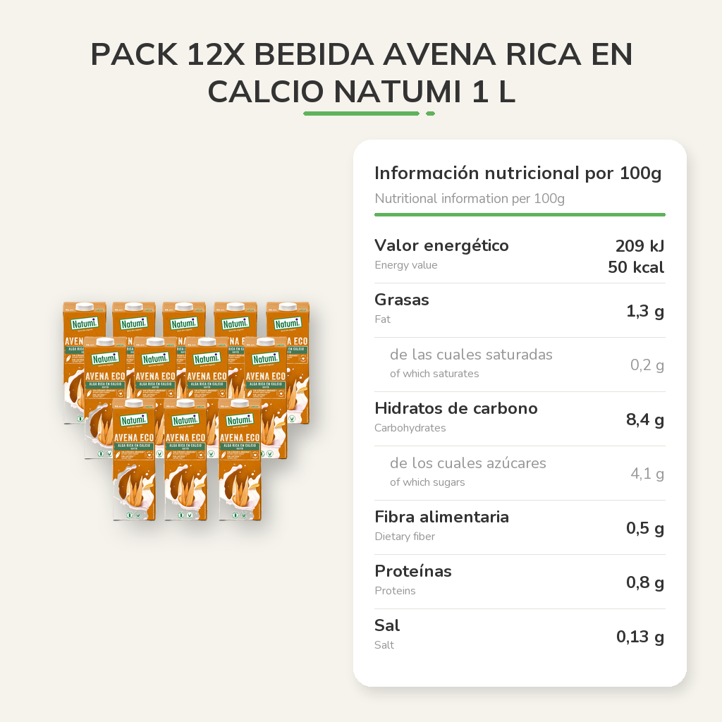 Información nutricional