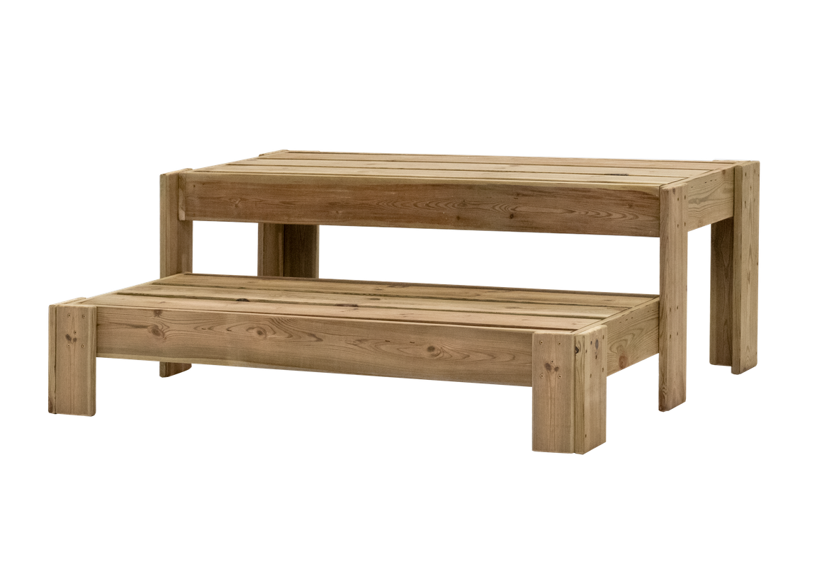 Expositor Escalera De Madera Podium Hortalia_0