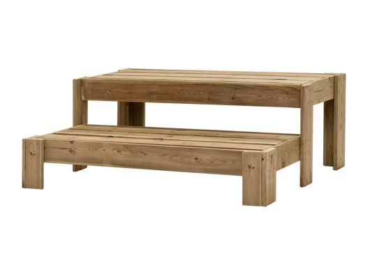 Expositor Escalera De Madera Podium Hortalia_0