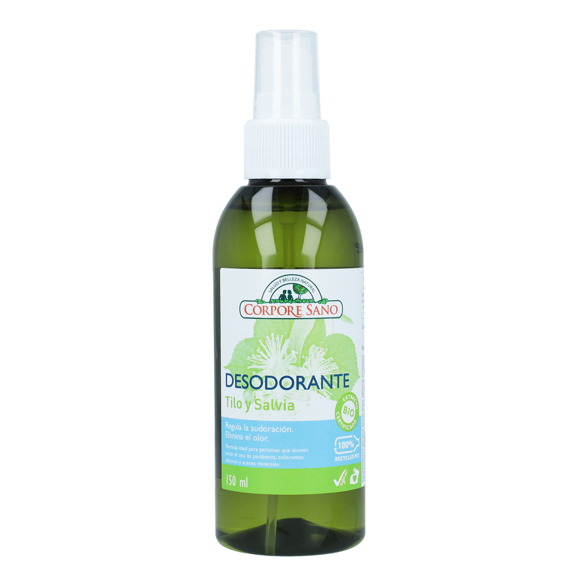 Pack 2x Desodorante tilo y salvia Corpore Sano 150 ml