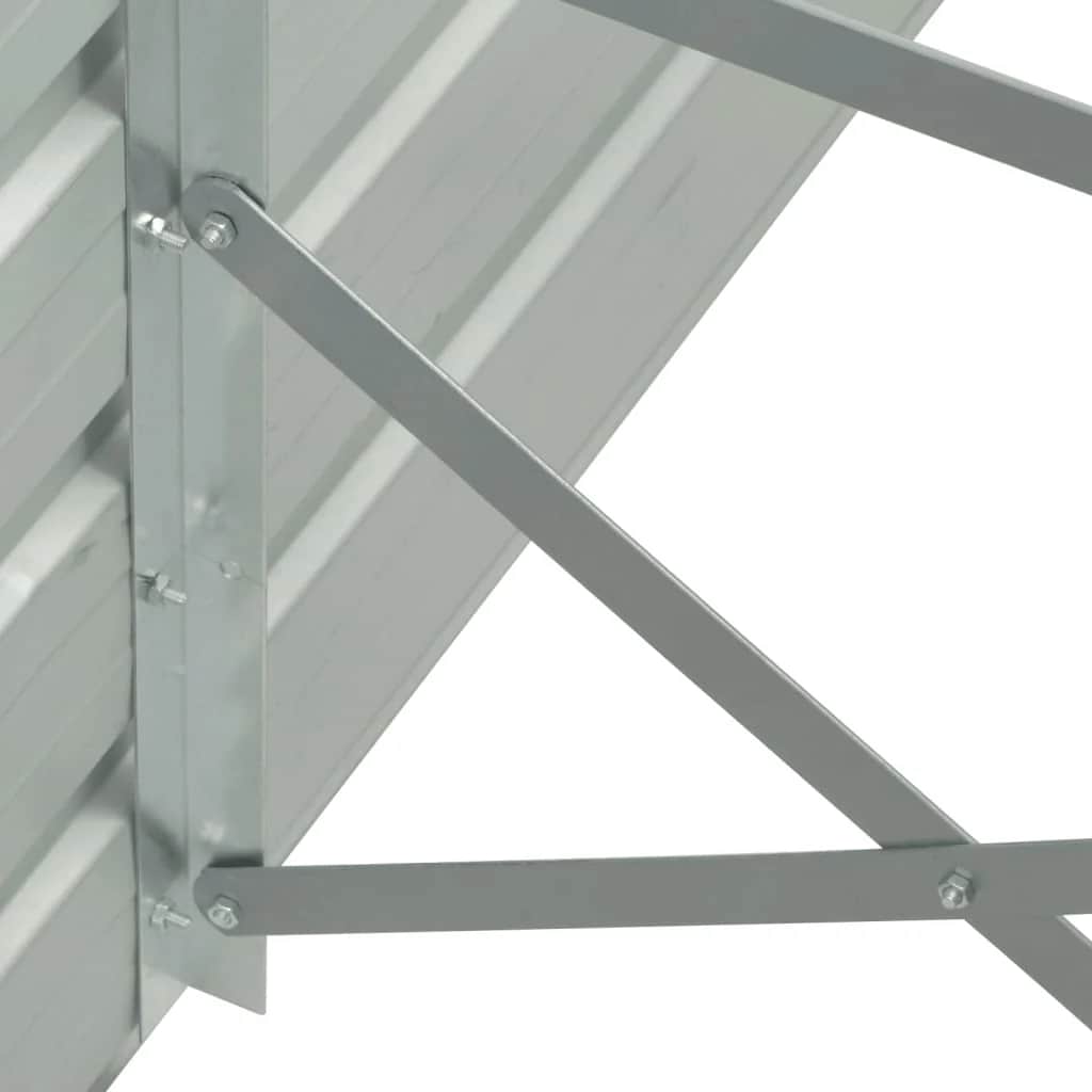 Arriate De Acero Galvanizado Gris 400x80x45 Cm_4