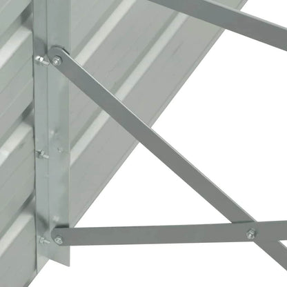 Arriate De Acero Galvanizado Gris 400x80x45 Cm_4