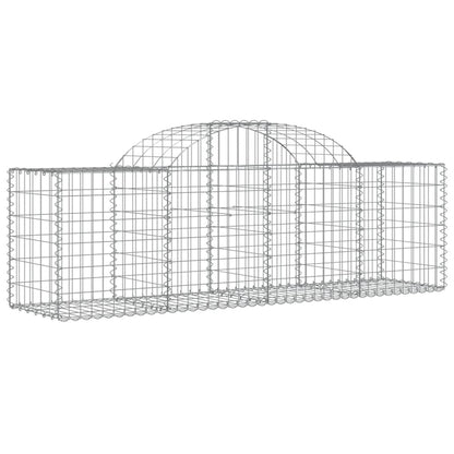 Cestas Gaviones 3 Uds Forma De Arco Hierro 200x50x60/80 Cm_2