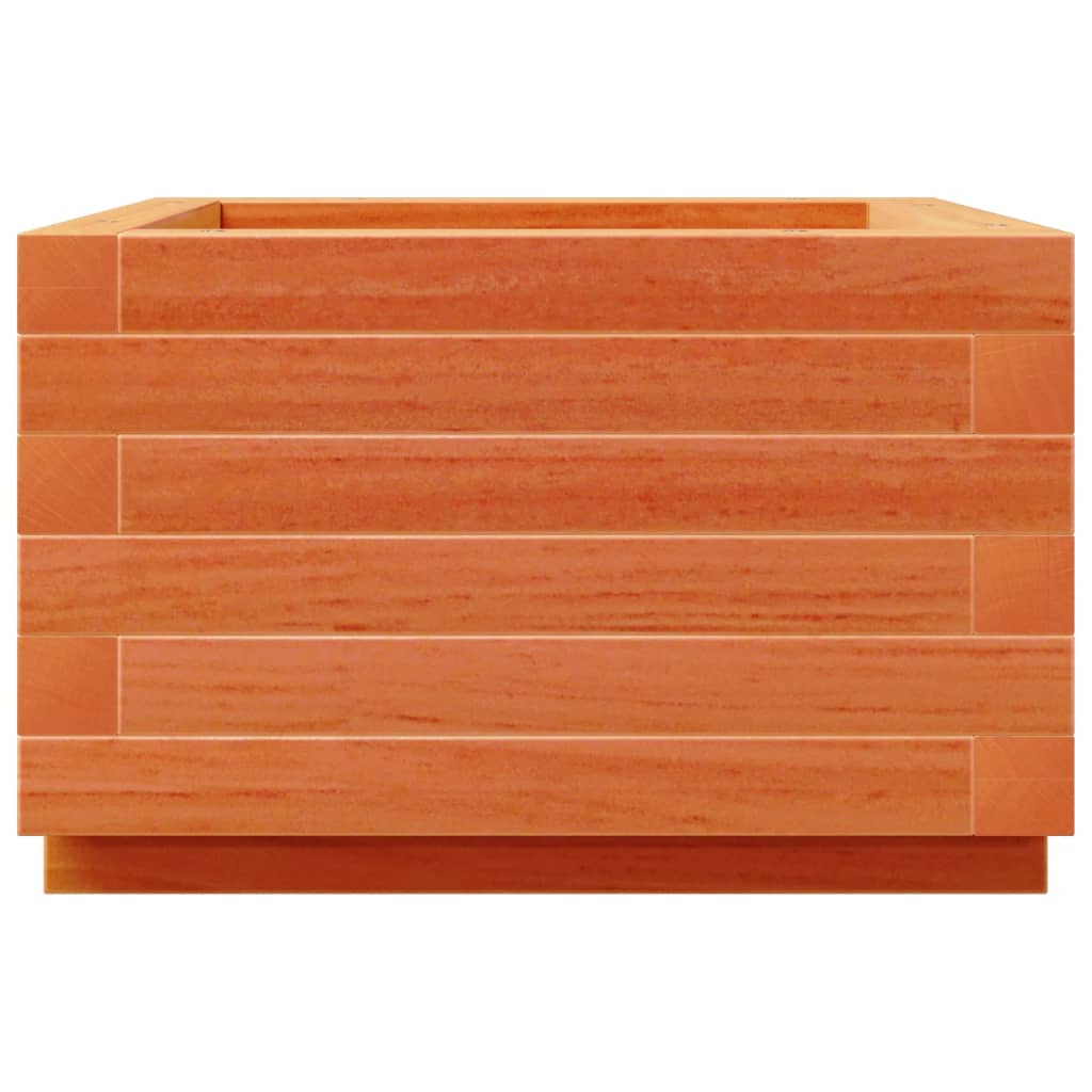 Jardinera Madera Maciza De Pino Marrón Cera 40x40x26,5 Cm_5