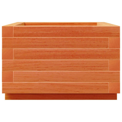 Jardinera Madera Maciza De Pino Marrón Cera 40x40x26,5 Cm_5