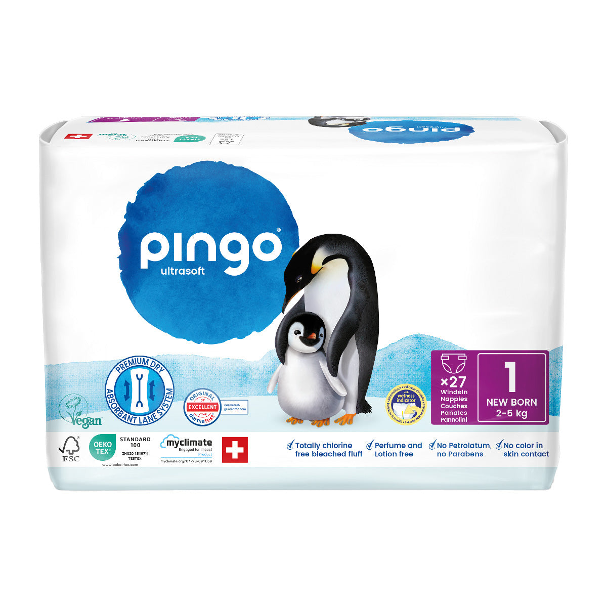 Pack Ahorro Pañales T1 (recién nacido) Pingo 216 Uds