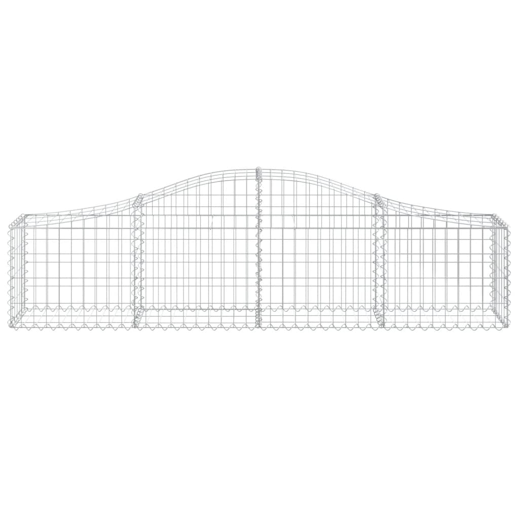 Cestas De Gaviones 20 Uds Forma De Arco Hierro 200x30x40/60 Cm_3