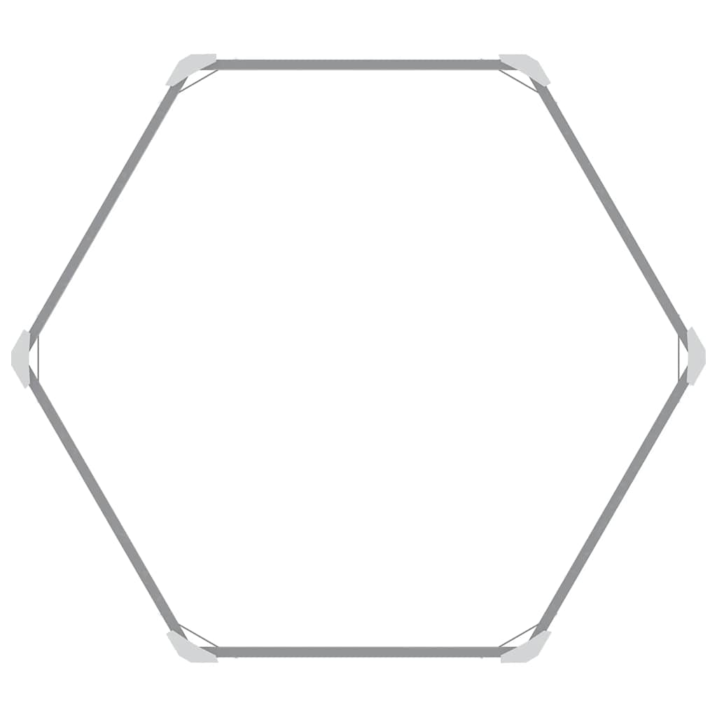 Arriate De Jardín De Acero Galvanizado Gris 129x129x77 Cm_2