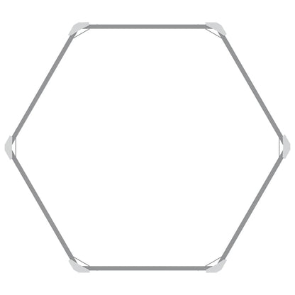 Arriate De Jardín De Acero Galvanizado Gris 129x129x77 Cm_2