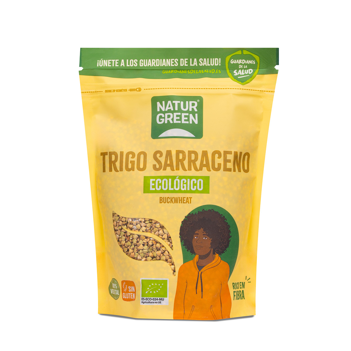 Pack 2 uds Trigo sarraceno bio sin gluten Naturgreen 500 g