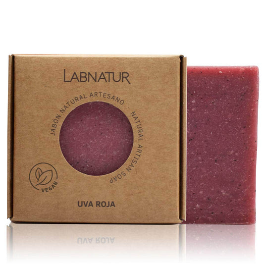 Jabón Natural Artesano de Uva Roja Labnatur 100 g | Tonifica y Revitaliza | Piel Madura o Apagada | Vegano_0