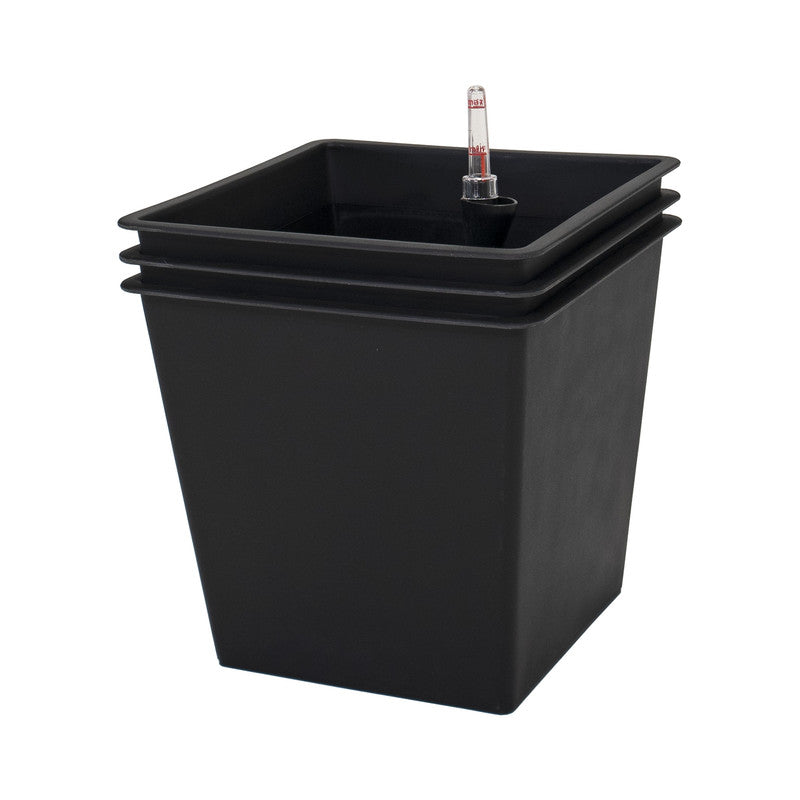 Pack De 3 Macetas Autorriego De Polipropileno Interior Y Exterior Hortalia 36 L 34x34x31 Cm_0