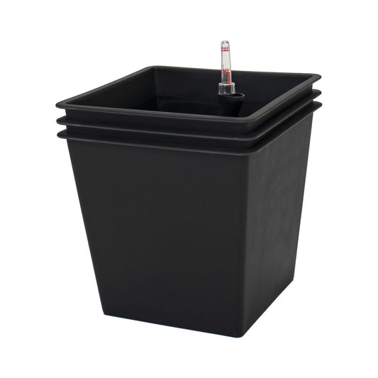 Pack De 3 Macetas Autorriego De Polipropileno Interior Y Exterior Hortalia 36 L 34x34x31 Cm_0