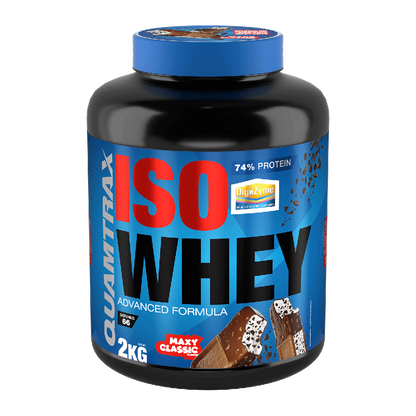 Isowhey - 2kg - Fresa - Proteína De Aislado De Suero Isolate - Quamtrax_0