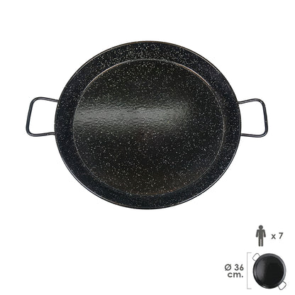 Paellera Valenciana esmaltada 7 personas 36 cm_0