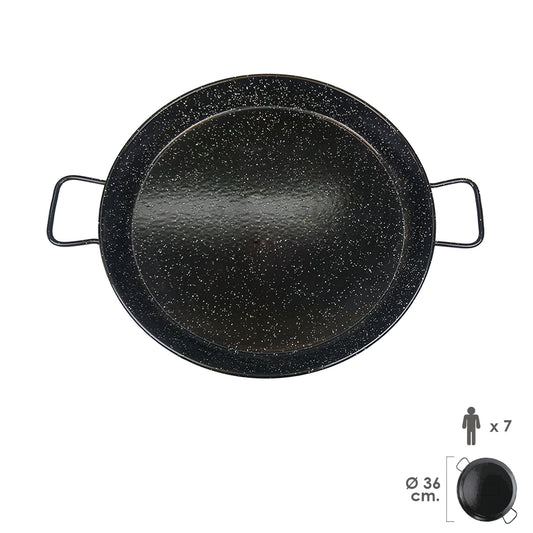 Paellera Valenciana esmaltada 7 personas 36 cm_0