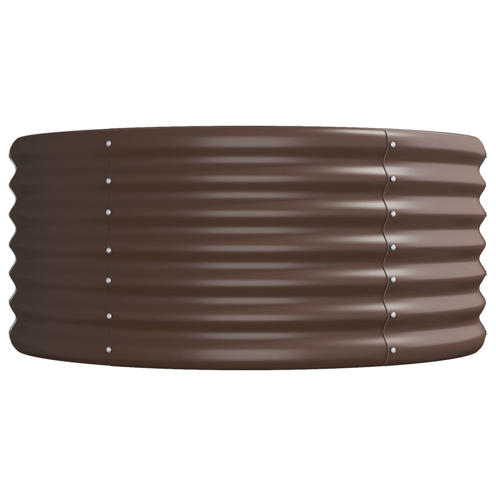 Jardinera Arriate Acero Galvanizado Marrón 620x80x36 Cm_3