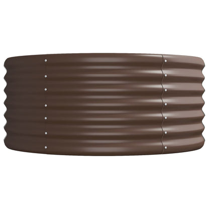Jardinera Arriate Acero Galvanizado Marrón 620x80x36 Cm_3