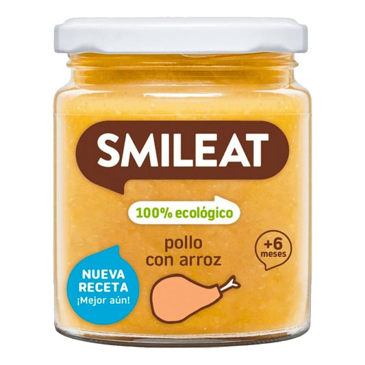Tarrito BIO pollo con arroz +6 meses Smileat, 230g