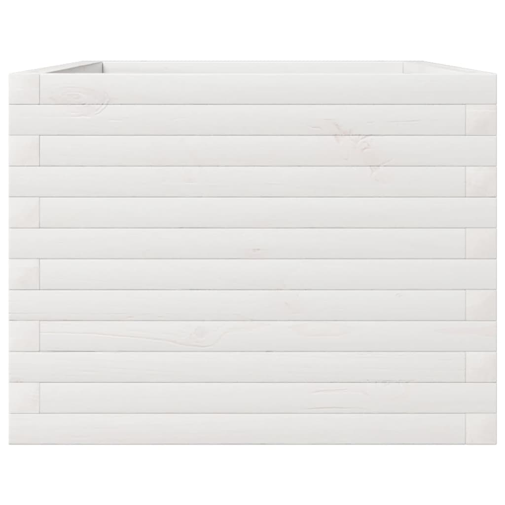 Jardinera De Madera Maciza De Pino Blanco 110x60x45,5 Cm_5
