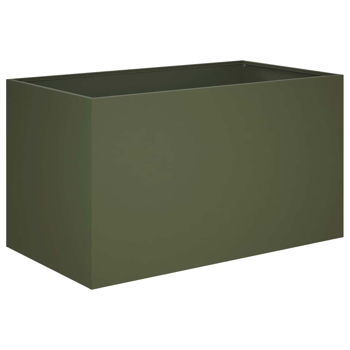 Macetero De Jardín 2 Uds. Verde Oliva 100 X 50 X 50 Cm_2