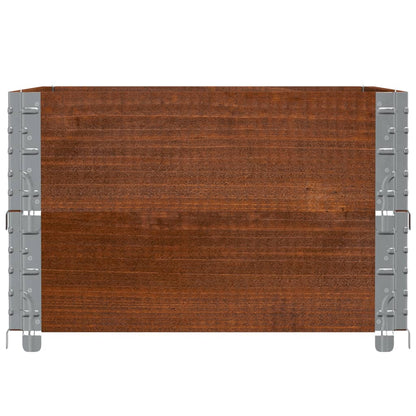 Jardinera De Madera Maciza De Pino Marrón 80x60 Cm_3