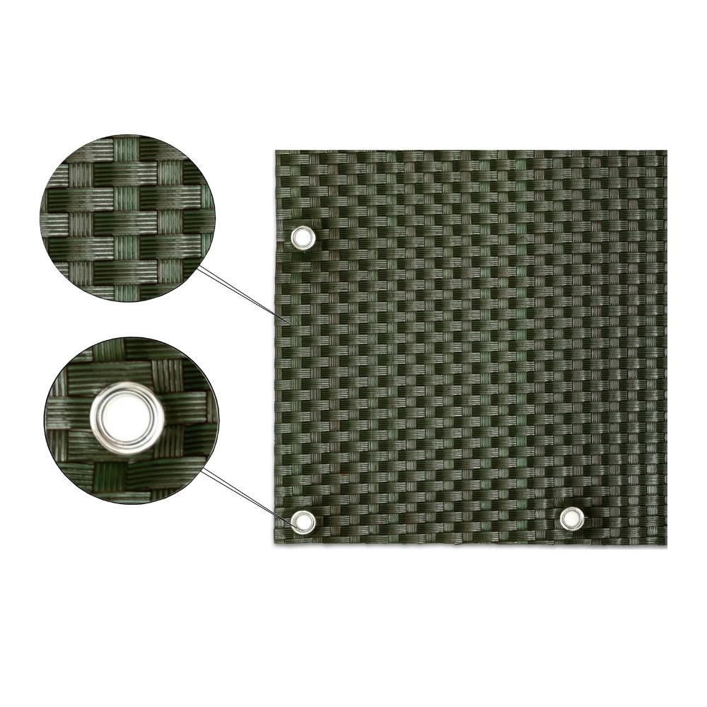 Panel De Ratán Para Balcón O Valla (verde) 100x300 Cm_0