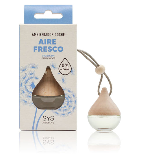 Ambientador Coche Aire Fresco Gota SYS Aromas 6 ml | Aroma Fresco y Mediterráneo | Limpio y Revitalizante_0
