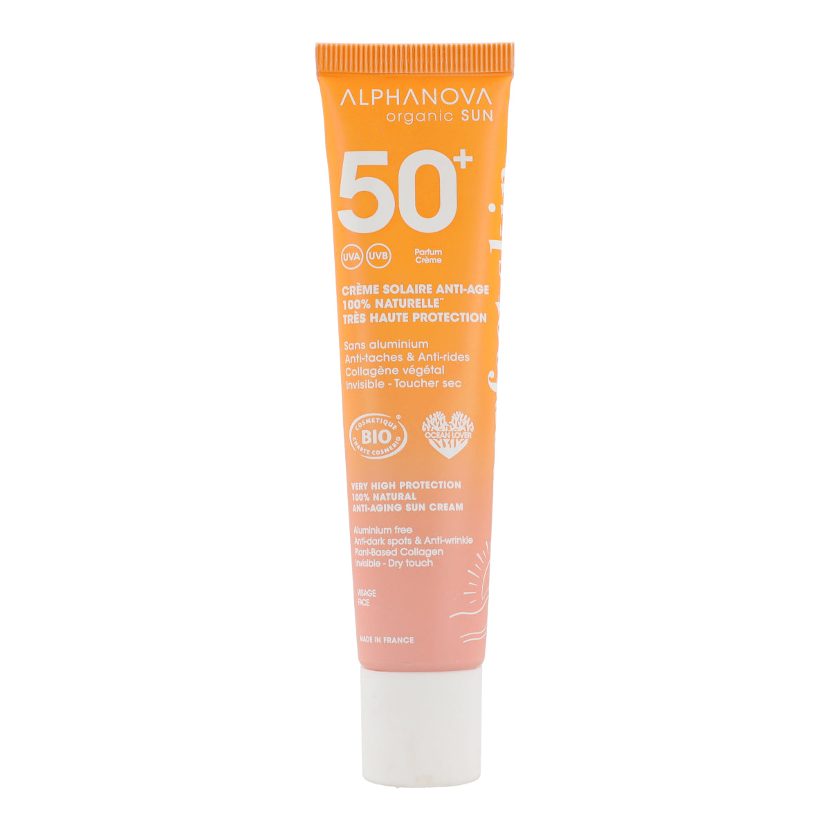 Solar anti edad y manchas FPS50+ Alphanova 40 ml