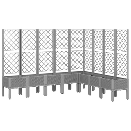 Jardinera Con Enrejado Pp Gris Claro 200x160x142 Cm_0