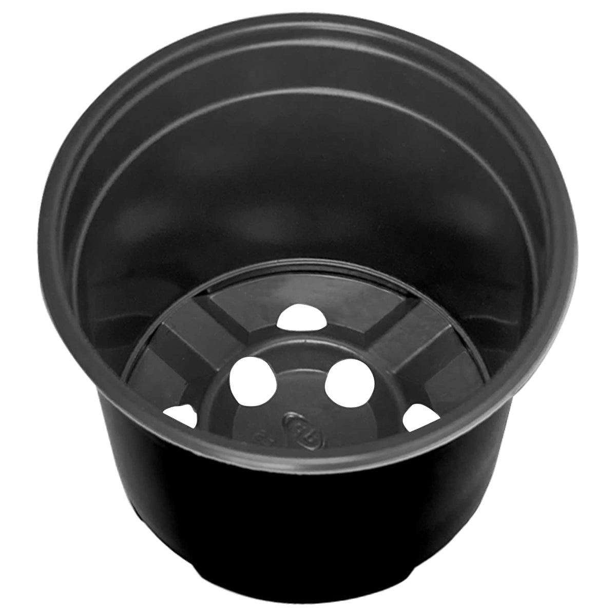 Maceta Redonda Para Flores 50 Uds. Negro Ø 10 X 8 Cm Plástico_5