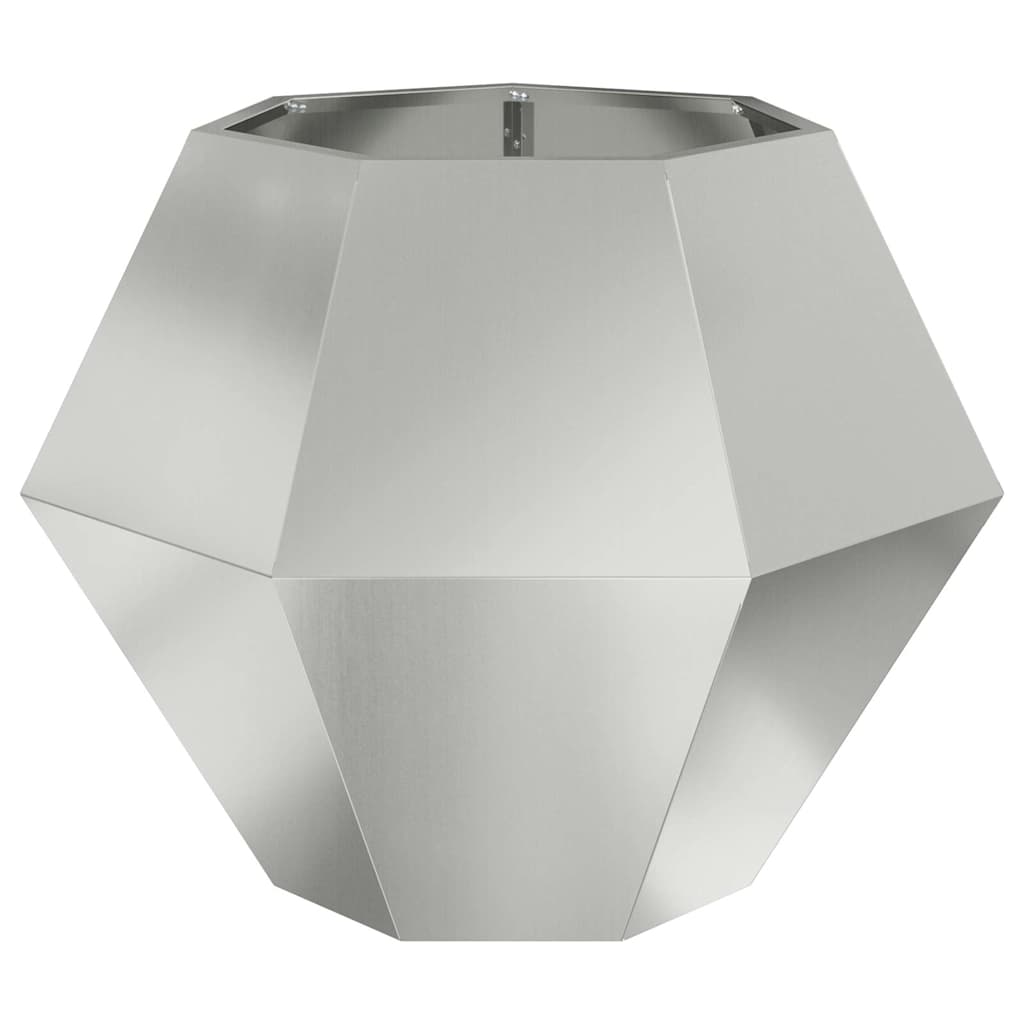 Jardinera Plateado 75 X 75 X 60 Cm Acero Galvanizado_4