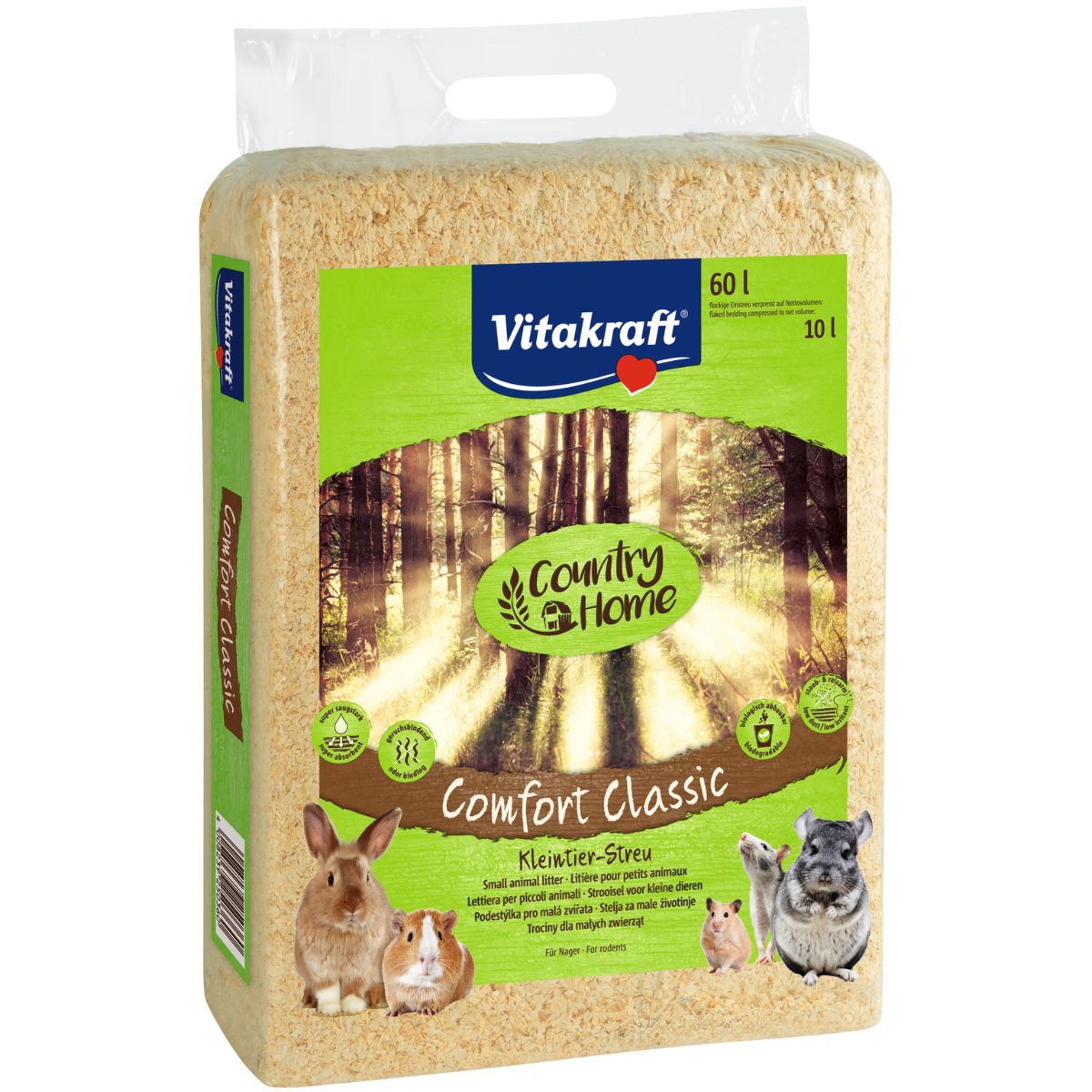 Vitakraft Viruta de serrín natural Roedores 70 L