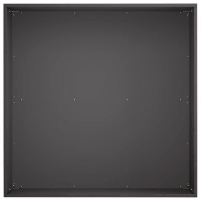 Macetero De Jardín Negro 60 X 60 X 30 Cm Acero Laminado En Frío_3
