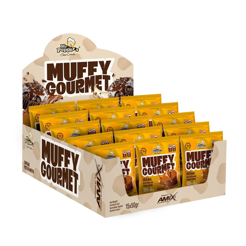 Muffins Gourmet 15x50gr Sabor Original Y Speculoos Mr.popper's Amix_0